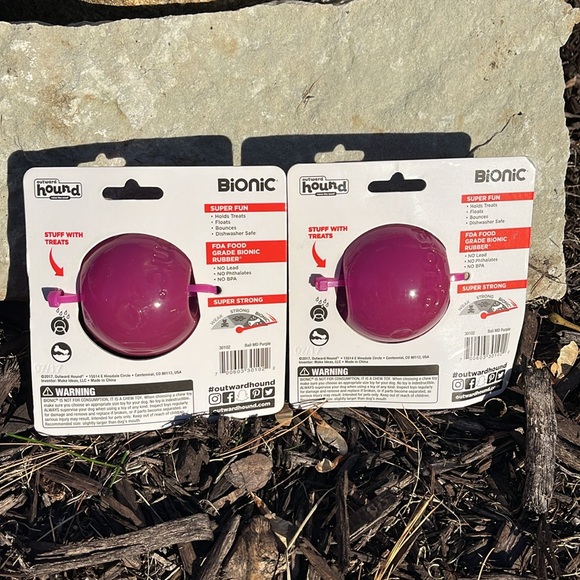 🆕 Dog Toy 2 Balls for Dogs - Picture 2 of 9